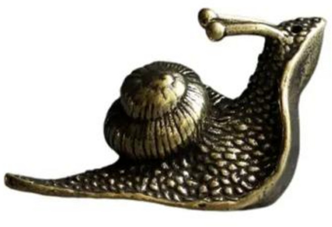 휴대하기 쉬운 황동 미니어처 조각상 단단하고 디테일한 미니 레트로 달팽이 입상 오래 지속되는 데스크탑 장식, 1) Antique Bronze