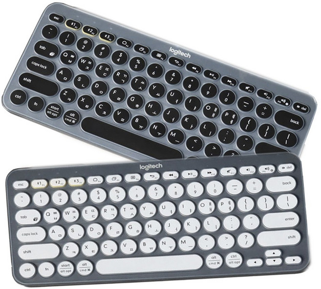 로지텍 K380 흰색 키스킨 블랙 블루투스 키보드 커버