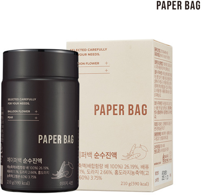 페이퍼백 순수진액 병, 1병(210g), 210g, 1개