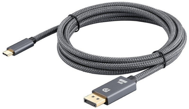 Type C 轉 DP 1.4 8K 傳輸線 支援12bit色深 HDR, 1個, Type-C轉DP編織線8K60Hz-1.8m