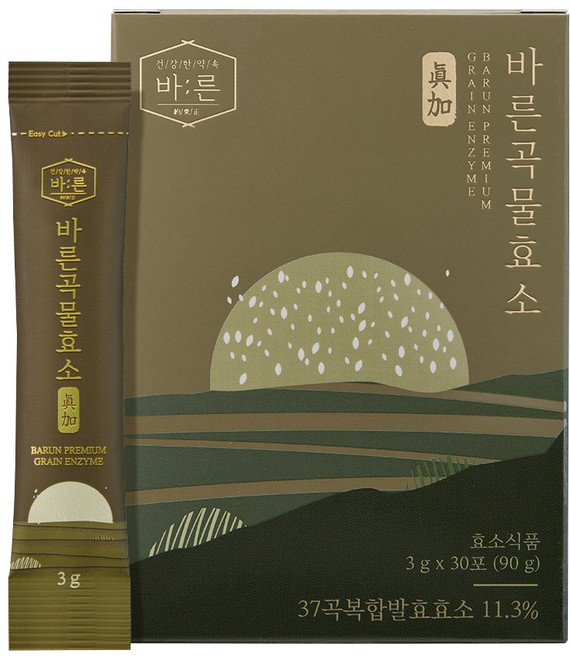 바른 곡물효소 진가 저분자 발효효소, 90g, 1박스