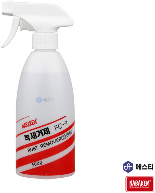 에스티 나바켐 녹제거제 FC-1 500g 녹제거방법 철 쇠 녹제거 타일, 1개
