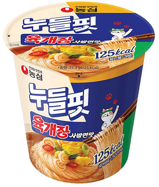 누들핏 육개장사발면맛 35.5g, 8개