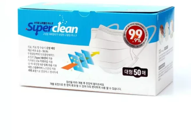 슈퍼클린_마스크_중형_KFAD_대형_3Q_비말차단 32C6, 1개