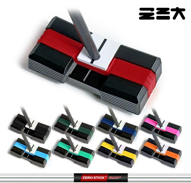 [주문제작] 굴림채 ZET 제로토크 ZET 블레이드 퍼터 [제로스틱 크롬 스틸 샤프트], 핑크/81.28cm(32인치), 이지택 투어 2.0/네이비