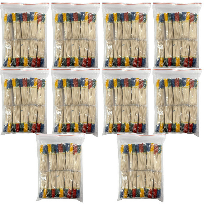 [용기청년] 꽃요지 업소용 과일꼬지 대용량 이쑤시개, 10개, 1000개