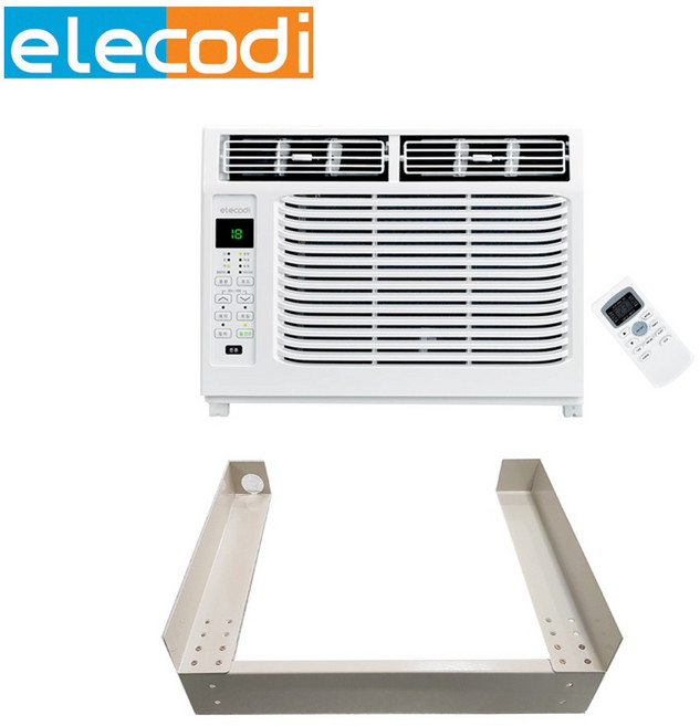일렉코디 최신형창문형에어컨 당일발송 실외기없는에어컨 창틀에어컨 -HK, 에어컨+창틀지지대