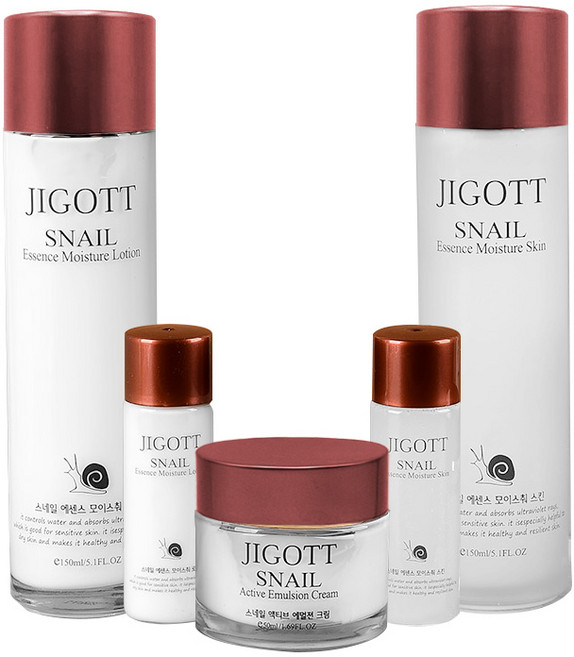 지고트 스네일 모이스처 스킨 150ml + 로션 150ml + 크림 50ml + 스킨 30ml + 스킨 30ml 세트, 1세트