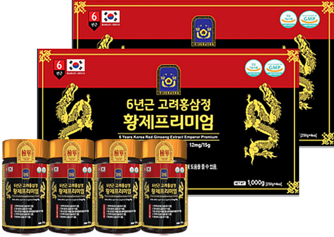 대한홍삼진흥원 6년근 고려홍삼정 황제 프리미엄, 8개, 250g