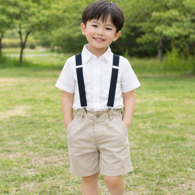 벨르팜므 남아 멜빵 서스펜더 아동 유아 정장벨트 어린이 멜빵바지 액세서리