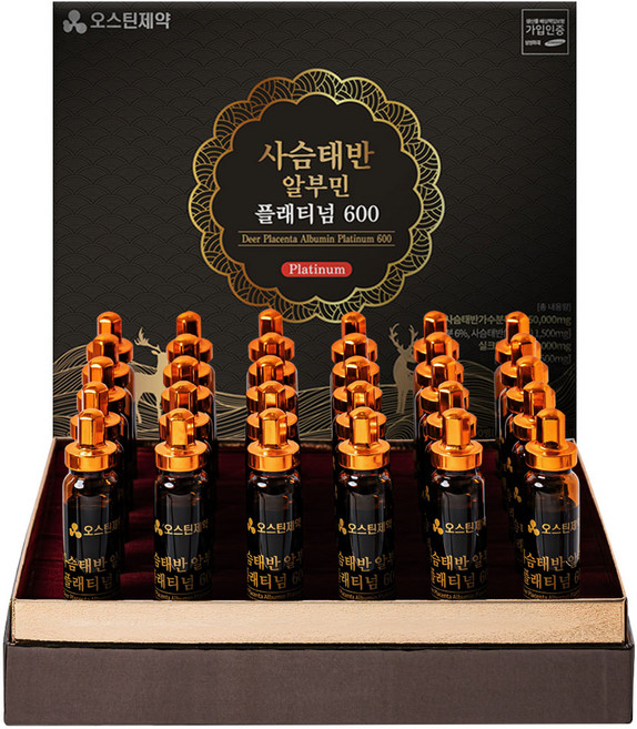 오스틴제약 알부민 사슴태반 플래티넘 마시는 영양제, 1개, 30회분