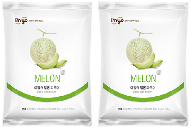 아임요 버블티 멜론 파우더 1kg 2개세트, 1개입, 2개