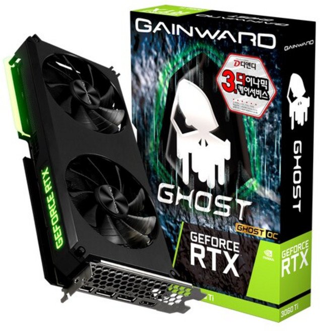 GAINWARD 지포스 RTX 3060Ti 고스트 8GB 중고 2팬
