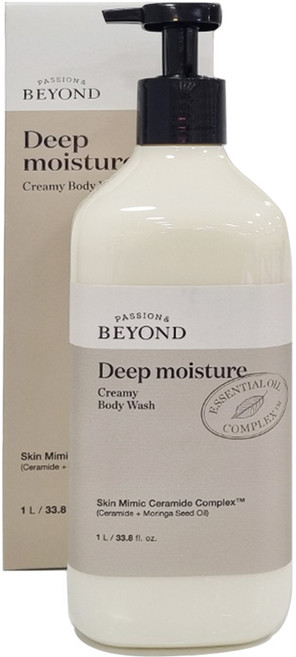 비욘드 딥 모이스처 크리미 바디 워시 1L / 샤워크림 1000ml / 대용량, 1개