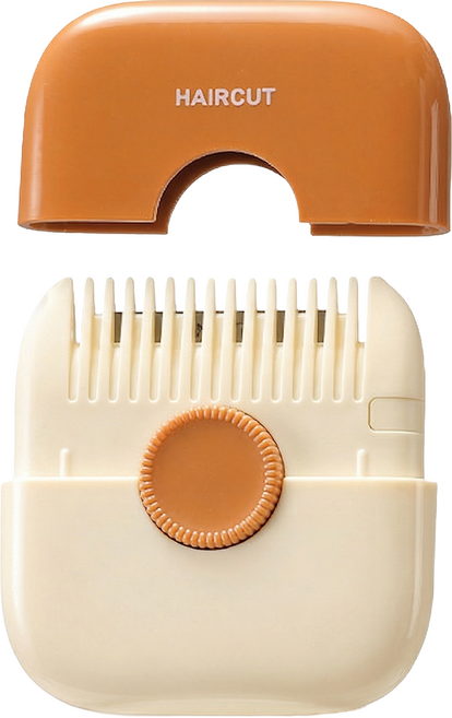 아킴 머리손질칼 셀프 앞머리 자르기 머리다듬기 헤어커터 아기 앞머리 자르기, 1개, 브라운