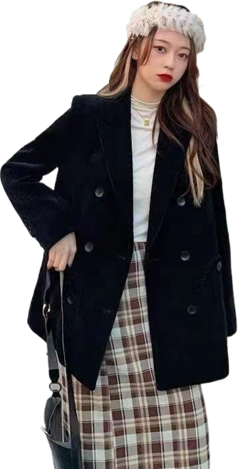 여자 스트라이프 정장 코트 봄가을 점퍼