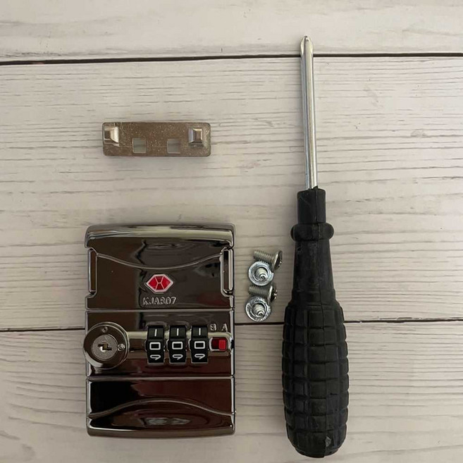 캐리어 잠금장치 번호키 보안 트렁크 자물쇠 여행 교체 트롤리 여행가방, 1개, L 모델