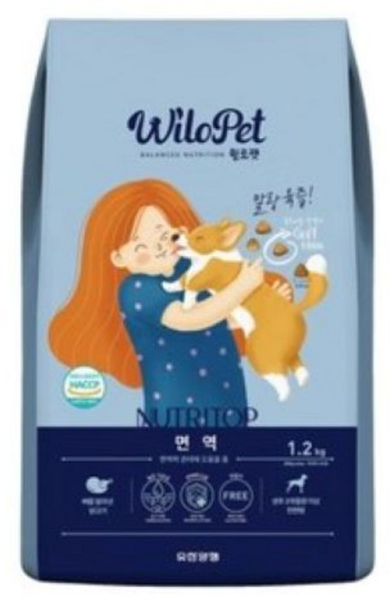 [윌로펫] 강아지 사료 뉴트리탑 (면역 전연령) 기호성 좋은 말랑육즙 소프트사료 1.2kg, 닭, 1개