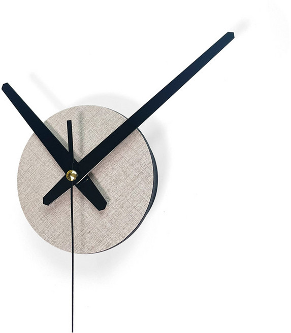 아미공 무소음무브먼트 붙이는시계블랙, 시크베이지