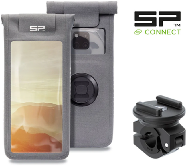sp커넥트 휴대폰거치대 미러번들 유니버셜 갤럭시 아이폰 사이드미러 마운트 방수케이스, L