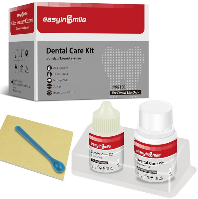 치아 수리 키트 산화 아연 유제놀 부러진 치아 빠진 크라운 충전재 및 브릿지용 치과 시멘트, 1