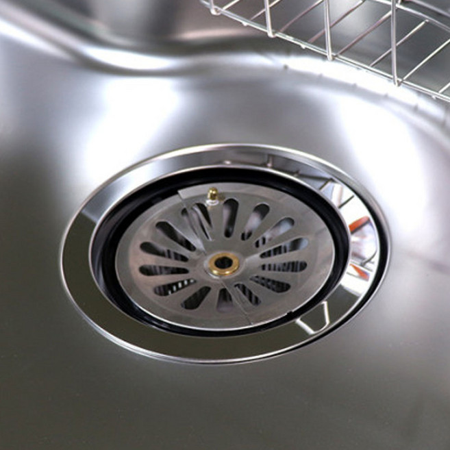 하니 회전 스텐 씽크대 배수구 덮개 커버 (대) (0159), 1개