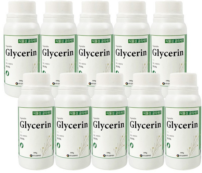 삼현제약 글리세린 100ml [10세트] 식물성용매 습윤제 비누재료, 10개
