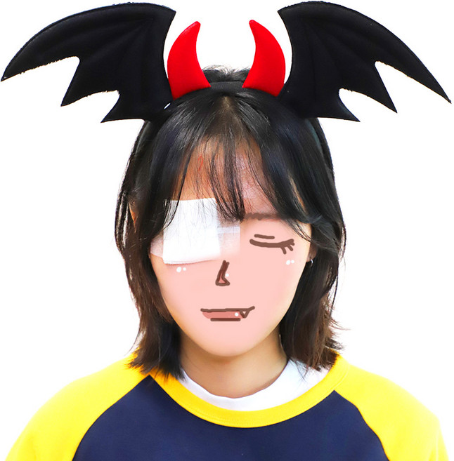 할로윈 머리띠 화관 왕관 고양이 귀여운 호박 천사 악마 유니콘 토끼 머리핀 파티소품 기획전, 22.악마 날개 머리띠(블랙)