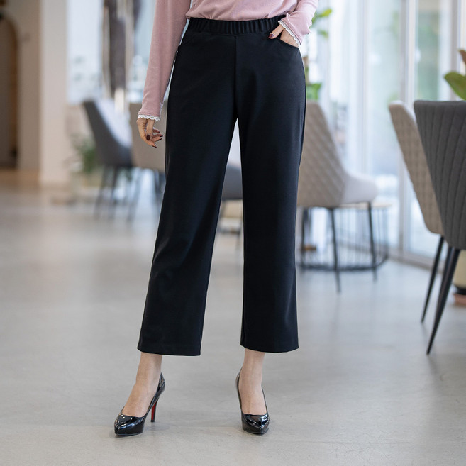 엄마옷 밴딩 스판 통바지 3CVB02031마담 중년여성 빅사이즈 50대 60대 70대 할머니옷