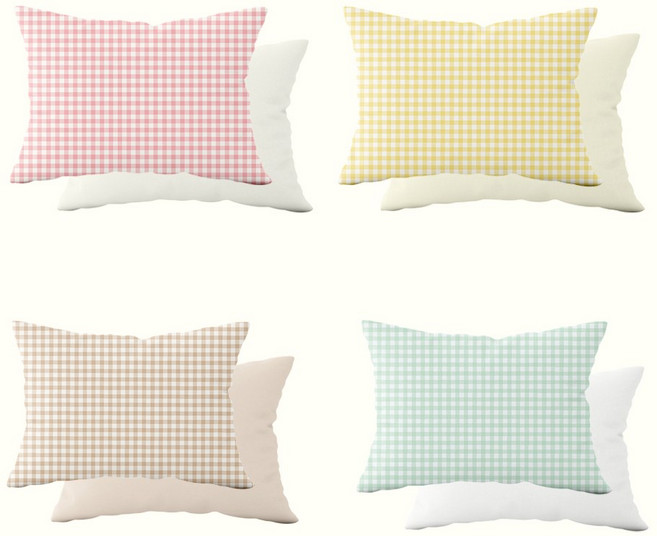 데시뉴 체크러버 항균 홑겹 베개커버 2P