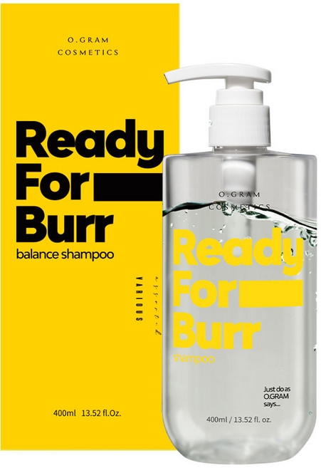 두피세정에 탁월한 샴푸 오그램코스메틱스 레디 포 부르 발란서 샴푸 400ml, 1개