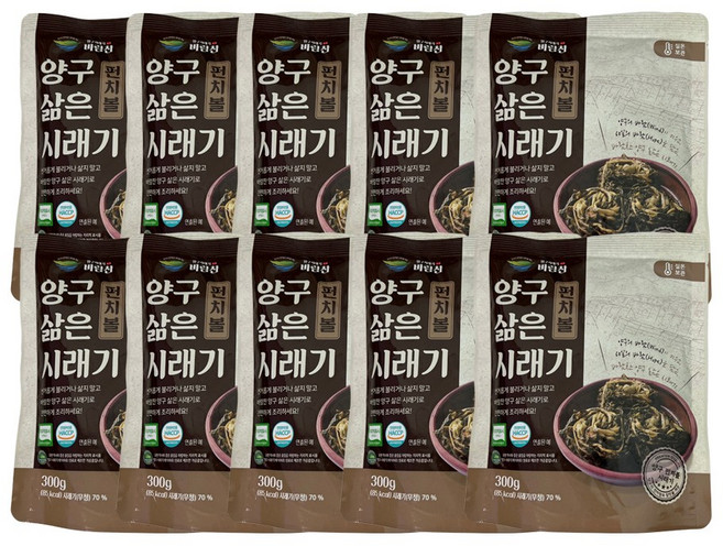 강원도 양구 펀치볼 간편요리 삶은 시래기 손질완료 국내산 나물용 시래기국 빠뿡, 10개, 300g