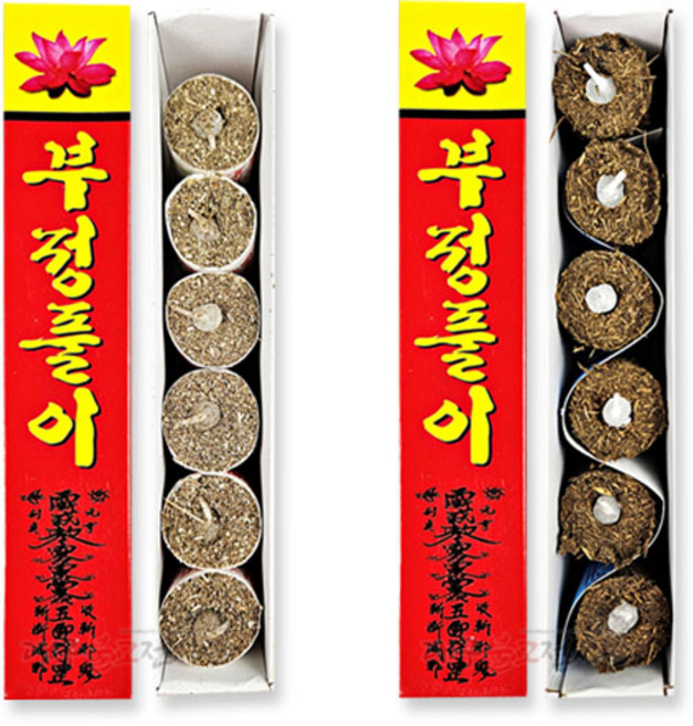 사각 쑥 부정풀이(2종) 부정치기 액운풀이 이사 기도 액땜 살풀이 무속용품 불교용품, 부적없음, 1개