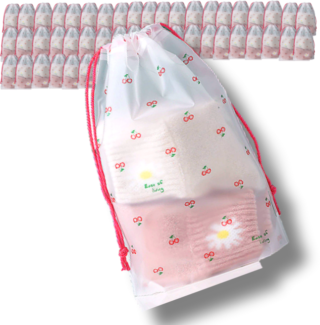 아티 구디백 선물 포장봉투 포장 봉투, 체리, 50개