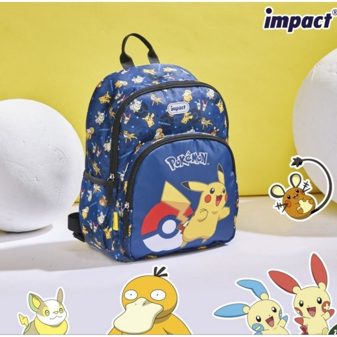 IMPACT 怡寶 IMQPKM12NY 寶可夢Pokemon 皮卡丘 小學生書包 可放A4 寬版背帶 透氣背墊