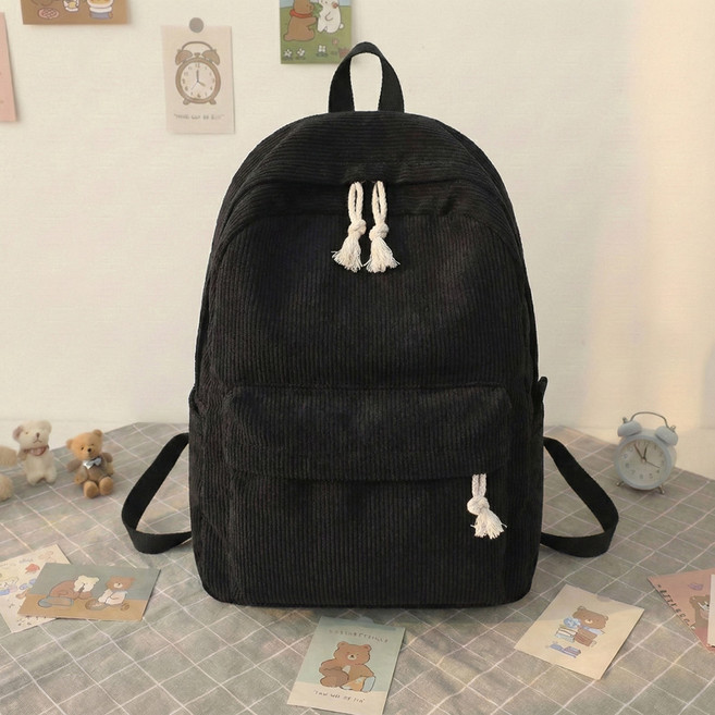 스토리원 U-SSBG048 소프트 코듀로이 데일리 백팩