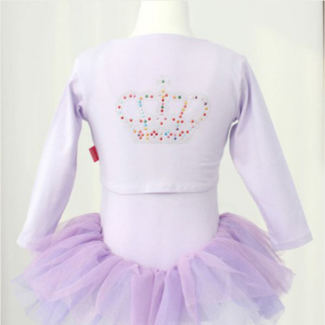 [유제이컴퍼니] 유제이 여아동 유아발레복 레인보우 퍼플 발레 가디건