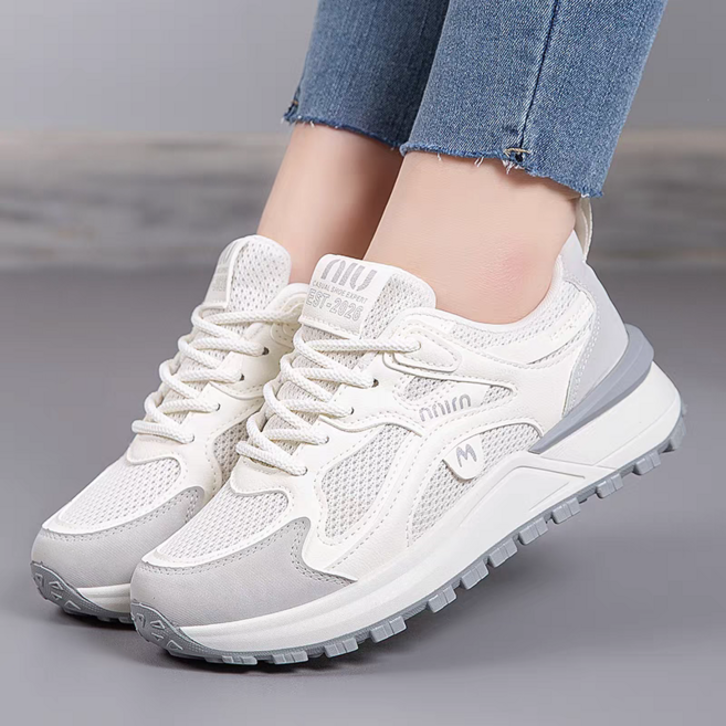 YANGTA 현대 패션 데일리 여성용 편안한 스니커즈 통기성 좋은 경량 운동화