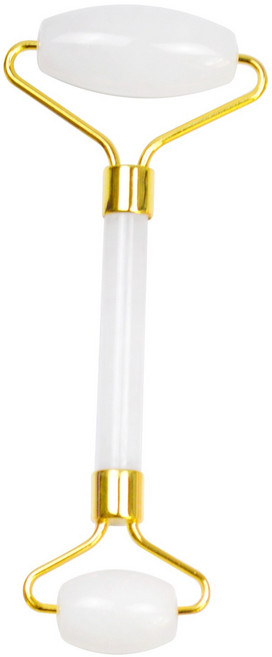 FINDAY 臉部滾輪按摩器 靜音按摩 臉部拉提, 1個, 白玉色