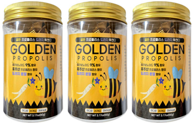 골든 프로폴리스 도라지 목캔디 시원한사탕, 3개