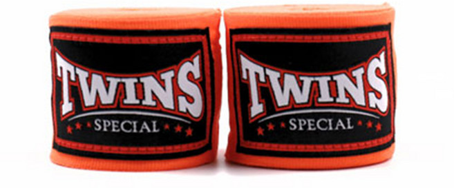 트윈스 CH5 복싱 핸드랩 4.5m / 권투 붕대 밴디지, 오렌지, 1세트