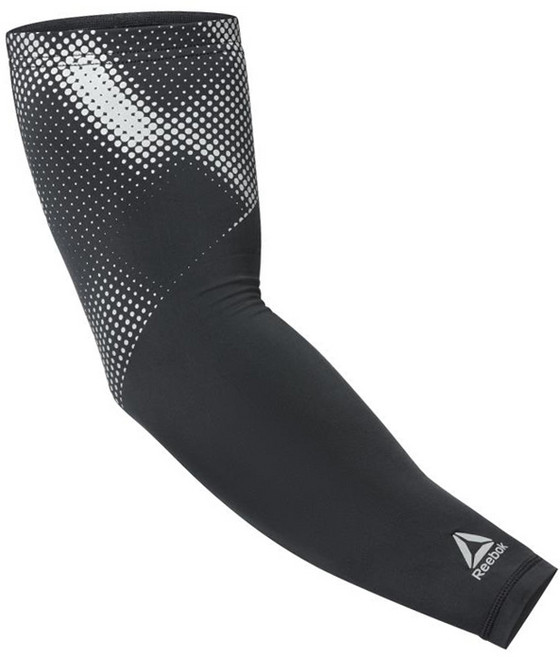 리복 컴프레션 암 슬리브(RRSL-1302) 블랙, 블랙+실버, 1개
