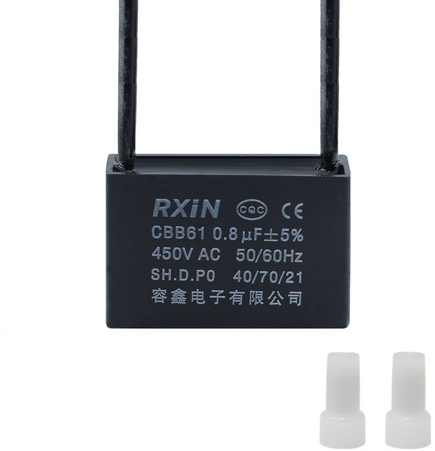 기동 콘덴서 선풍기 에어컨 환풍기 450V 0.8 / 1 / 1.2 / 1.5 / 1.8 / 2 / 2.5 / 3 / 3.5 / 4 / 5 / 6, CBB_0.8uf, 1개