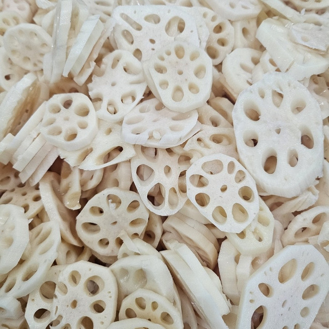 국내산 밀양 생연근 세척연근 특품 중품, 1개, (중품)세척슬라이스연근1kg