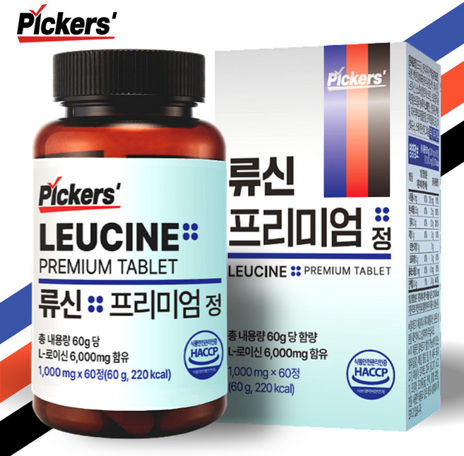 픽커스 류신 단백질 타블렛 프리미엄 정 1000mg, 60정, 1개