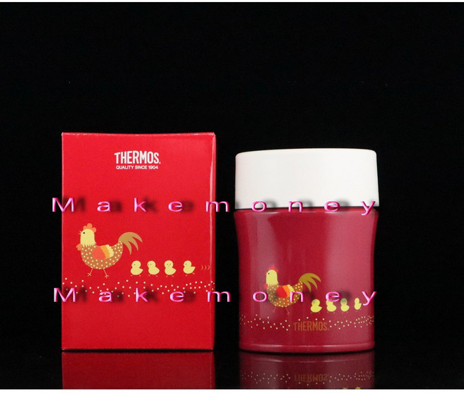 Thermos 膳魔師 雞年款紅色不銹鋼真空保溫食物罐 JBM-500CK-RD 0.5L, 1個
