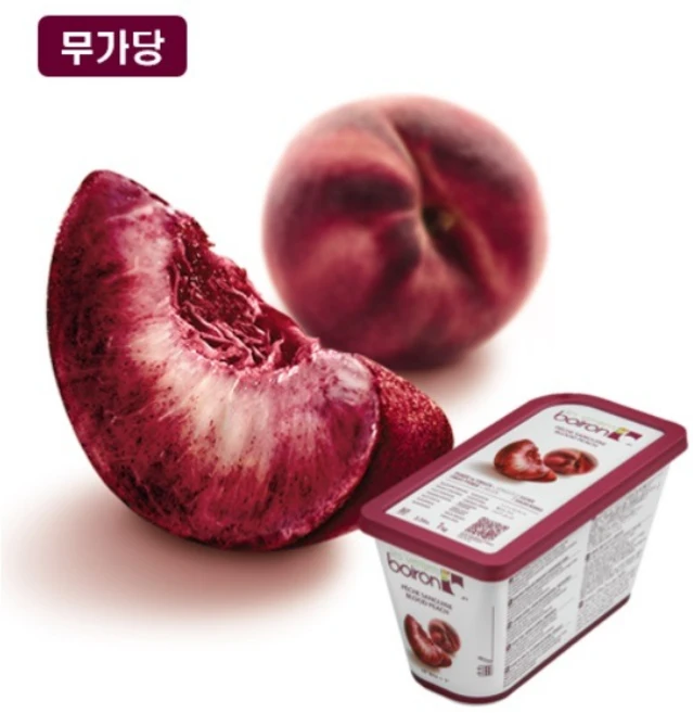 브와롱 블러드피치 퓨레 1kg, 1개 - 쿠팡