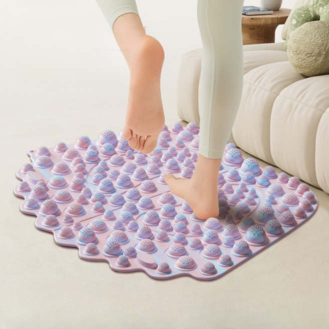 보넬티 발자극 데일리사용 발 지압매트, 블루, 1개