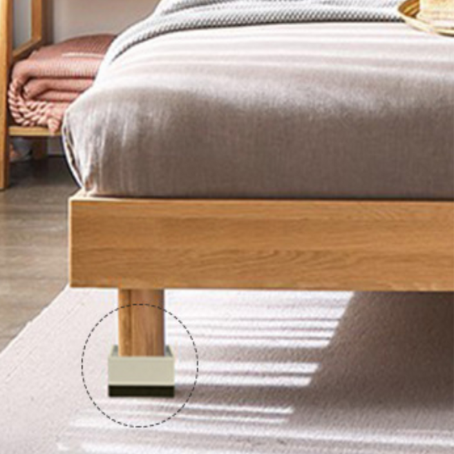 뤼민 가구높이조절받침대 가구수평받침대 가구높이조절패드, 4개, 흰색