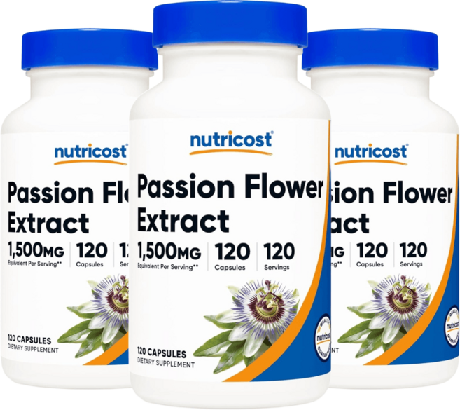 뉴트리코스트 식물성 멜라토닌 패션플라워 120캡슐 3개